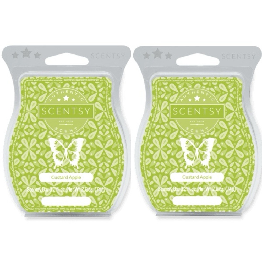 Scentsy Custard Apple Wax Bars - Set of 2